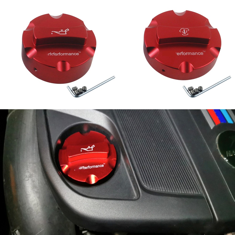 ฝาครอบน้ํามันเครื่อง BMW ฝาหม้อทําความเย็น อุณหภูมิน้ํา ตกแต่ง 1 3 5 7 X Z E FG Series