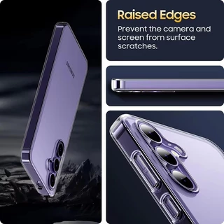 SAMSUNG หรูหราอะคริลิคclear HardสําหรับSamsung Galaxy S25 S24 S23 S22 S20 Ultra Plus FEโปร่งใสปกหลัง