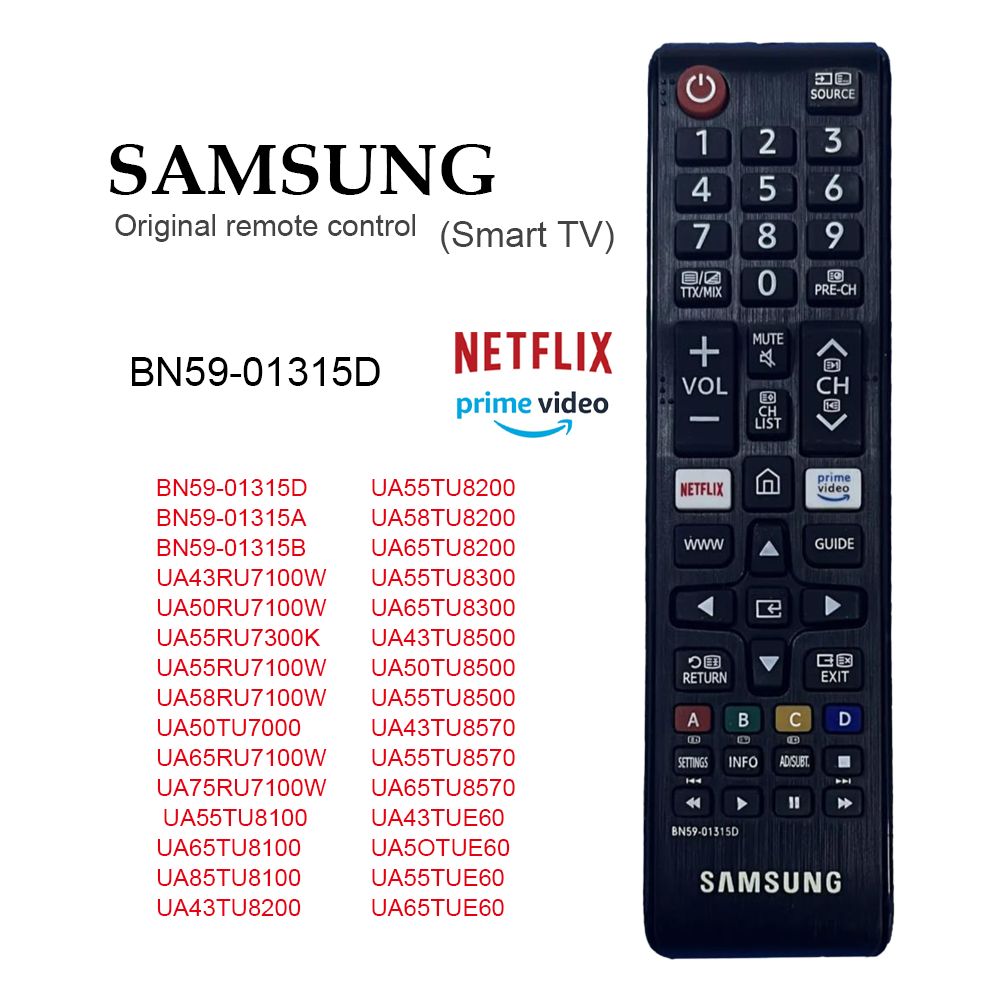 รีโมทสากล Remote รีโมททีวี Samsung LCD Smart TV รีโมท BN59-01315D  BN59-01315B  BN59-01315A