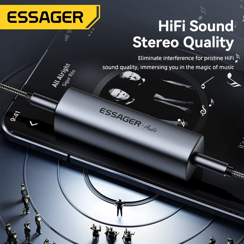 Essager J 3.5MM อินเทอร์เฟซมัลติฟังก์ชั่นเสียง Common Ground Isolator สําหรับสมาร์ทโฟนลําโพงคอมพิวเตอร์เครื่องเสียงรถยนต์สเตอริโอ thumbnail 8