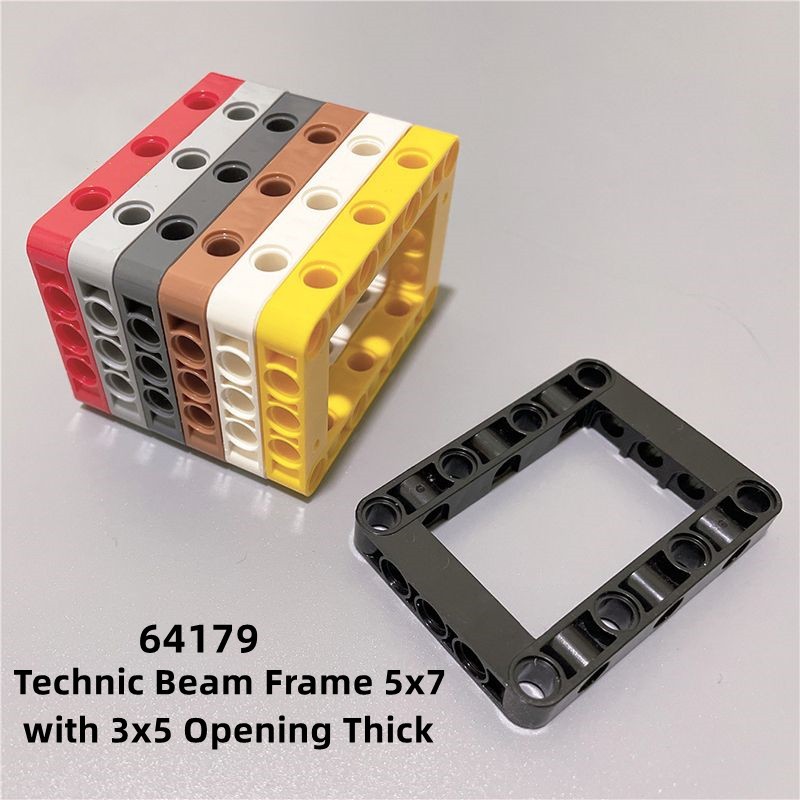 5pcs Technic parts 64179 Beam กรอบ 5x7 3x5 เปิดหนา MOC ใช้งานร่วมกับ Building Blocks อุปกรณ์เสริมเด็กประกอบของเล่น