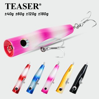 TEASER【WD111】±12 ซม.±14 ซม.ตกปลาลอย Lure ไม้ Sea Fshing Popp…