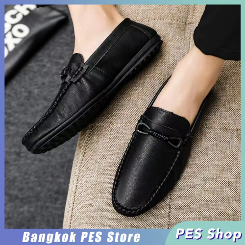 รองเท้าสลิปลำลองสำหรับผู้ชาย รองเท้าโลฟเฟอร์ รองเท้าหนังผู้ชาย Loafers สำหรับผู้ชาย,ขนาดใหญ่ 40-45