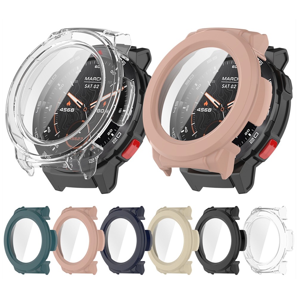 ฝาครอบและกระจกนิรภัยป้องกันหน้าจอสําหรับ Mibro Watch Gs pro กรอบคุณภาพสูง PC Slim อุปกรณ์ป้องกัน