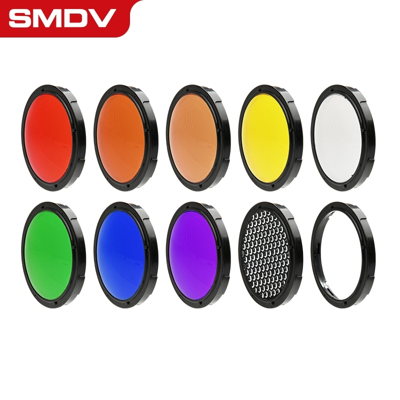 Smdv Flip quick release parabolic กลางแจ้ง softbox อุปกรณ์เสริม 10 ชิ้นสําหรับ Profoto A1 Godox V1 A