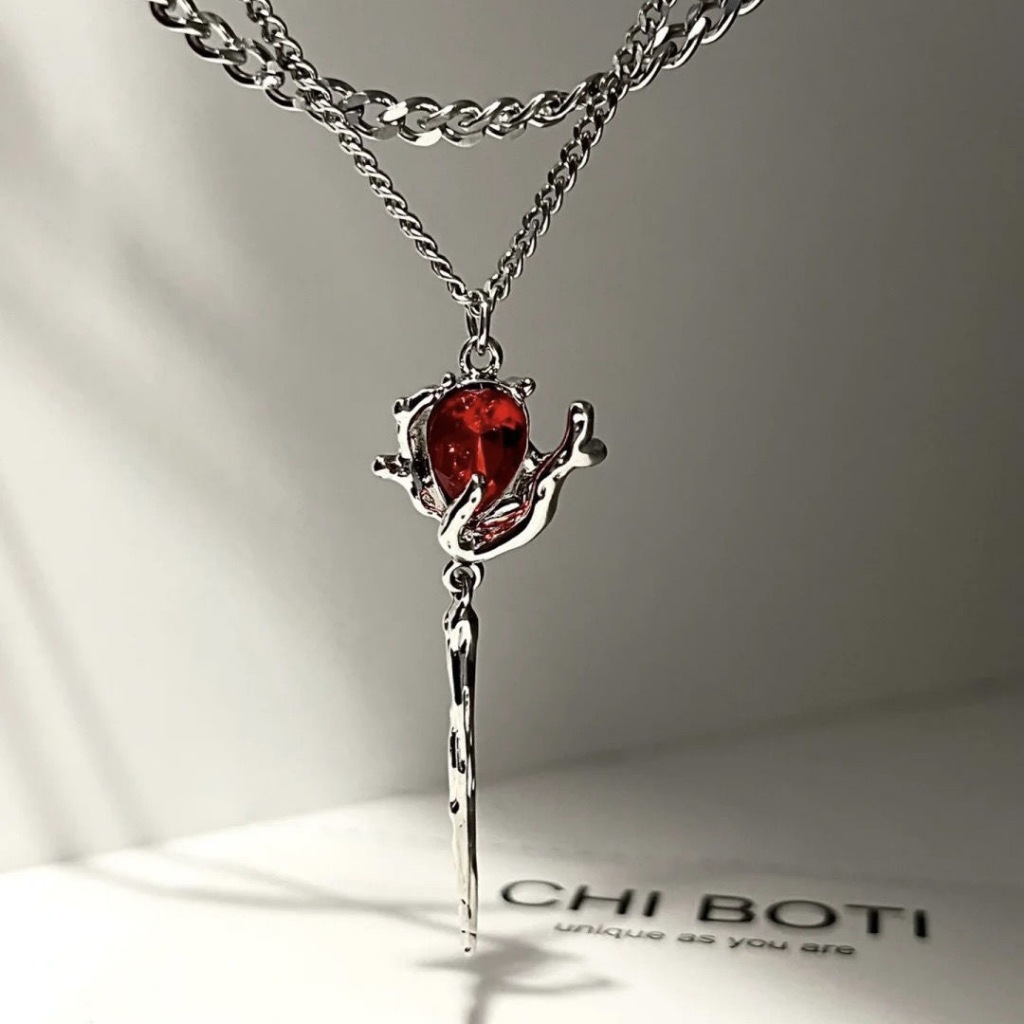 แฟชั่น Ins Zircon คริสตัล Rose ดอกไม้จี้ Doubly ชั้นสร้อยคอ Choker Chain เครื่องประดับของขวัญวันหยุดสําหรับผู้หญิงอุปกรณ์เสริม