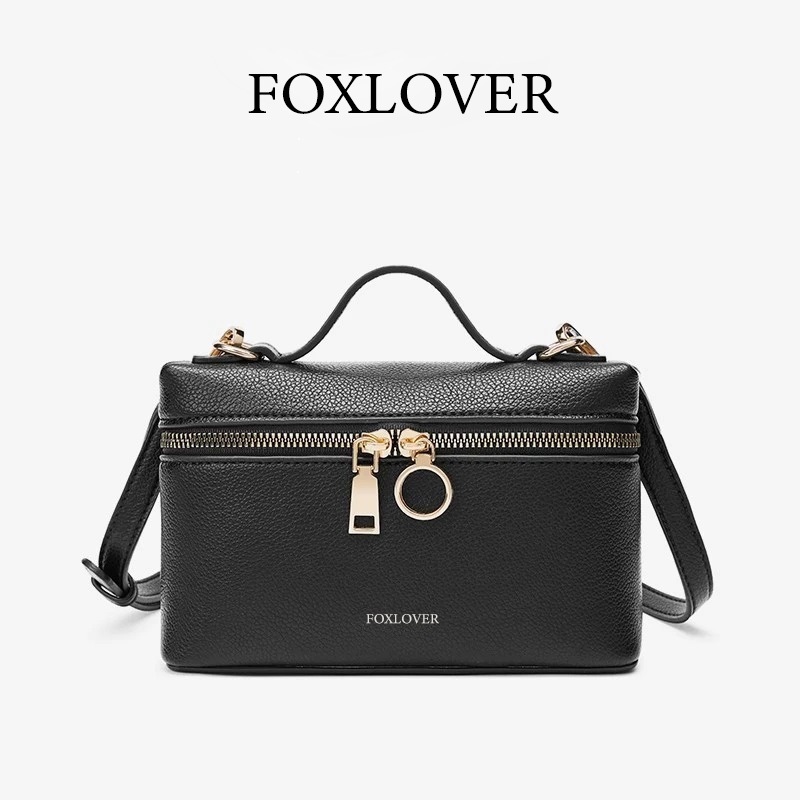 Foxlover กระเป๋าสะพายข้าง รหนังกระเป๋าถือผู้หญิงกระเป๋าแฟชั่น กระเป๋าสะพายไหล่
