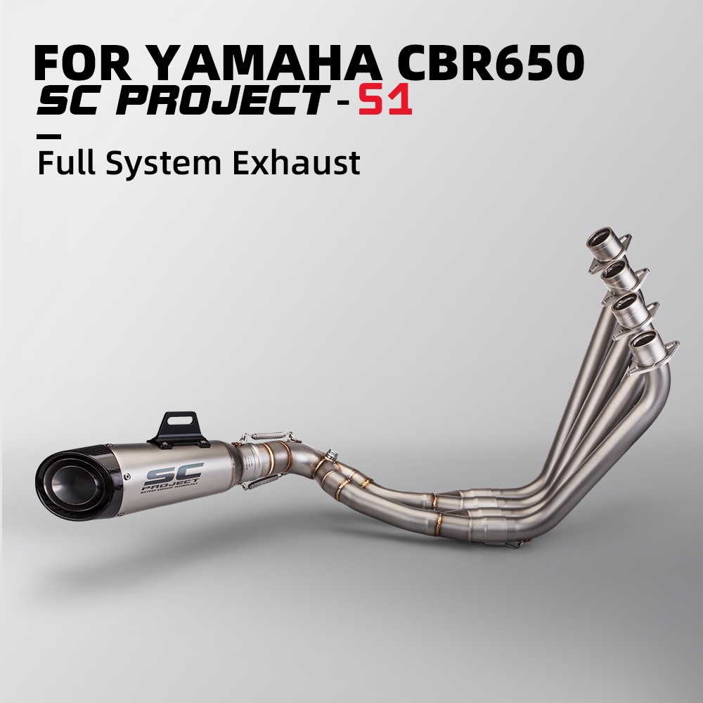 ท่อไอเสียรถจักรยานยนต์ Refit Escape ทั้งยานพาหนะ Lossless ติดตั้ง Muffler Link ท่อสําหรับ CBR650R CB