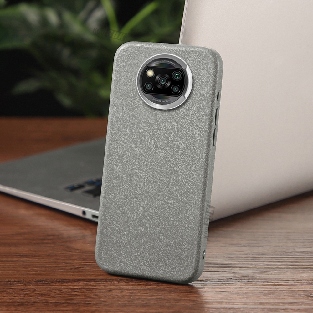 เคสหรูหราสําหรับ Xiaomi Poco X3 Pro X 3 NFC Matte Texture ซิลิโคนนุ่มเคสโทรศัพท์ฝาหลัง - รูปที่ 3