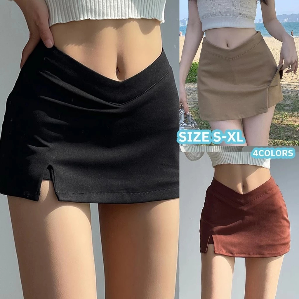 Nuziro mini skirt - กระโปรงสั้นเอวสูงสไตล์เรโทรและทันสมัยสําหรับผู้หญิง #8239
