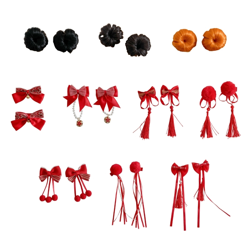 Wit ผม Bows Hairpins น่ารักวิกผม Headbands Hairpiece Headdress แฟชั่นผม Adorment สําหรับเด็กและทารก