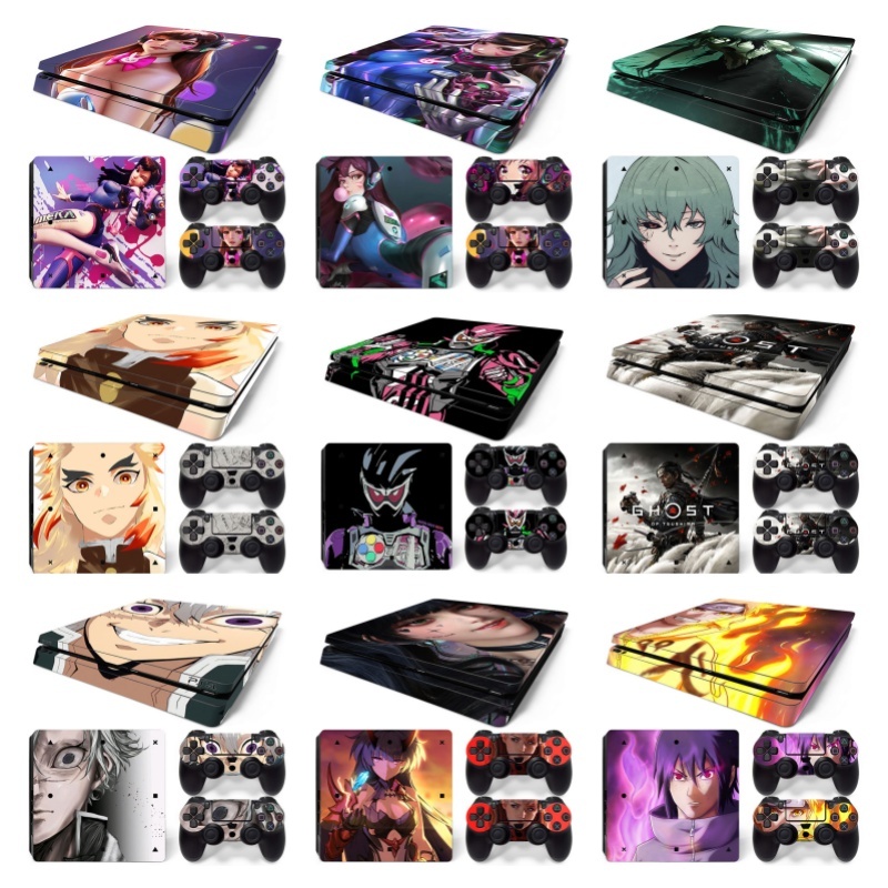 สติกเกอร์ป้องกันคอนโทรลเลอร์ PS4 Slim มีให้สําหรับ:  PS4 Slim, สติกเกอร์คอนโทรลเลอร์ PS4 Slim, อุปกร