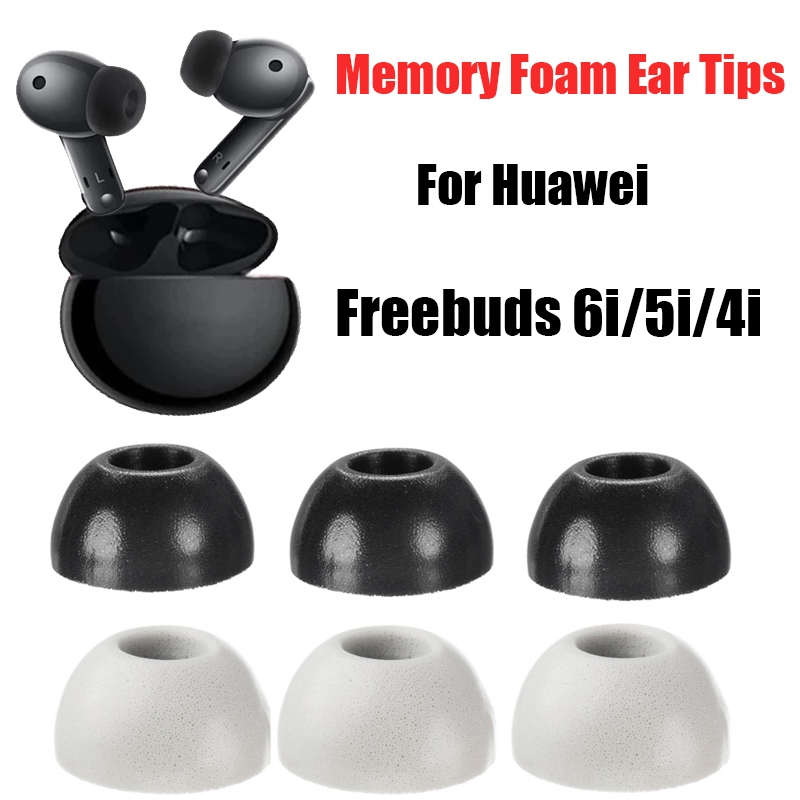 หน่วยความจําโฟมเคล็ดลับหูสําหรับ Huawei Freebuds 6i 5i 4i Anti Noise Ear Plugs Earbud เคล็ดลับสําหรับ Huawei Freebuds 6i เปลี่ยน Eartips อุปกรณ์เสริม