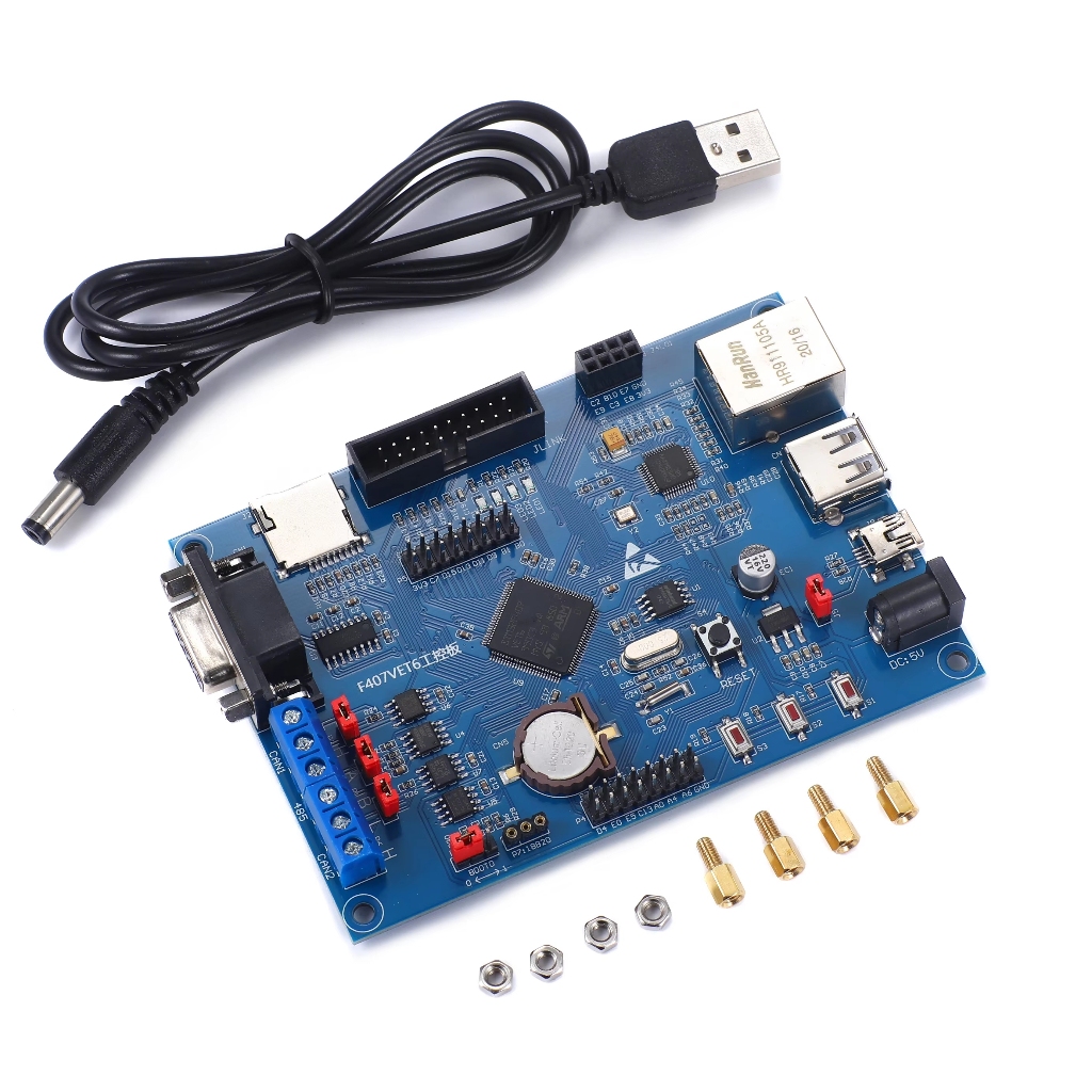 Original STM32F407VET6 อุตสาหกรรมควบคุม Development Board 485 Dual CAN Ethernet IoT STM32