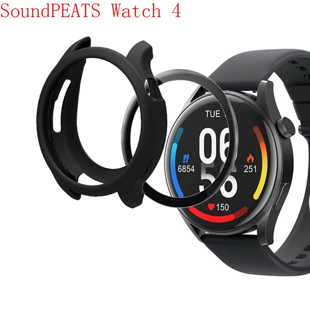 ฟิล์ม SoundPEATS Watch 4 3D ขอบโค้ง ป้องกันหน้าจอ สําหรับ SoundPEATS Watch4 สมาร์ทวอทช์ ฝาครอบเต็มรูปแบบ ป้องกันรอยขีดข่วน นิ่ม ฟิล์มป้องกัน