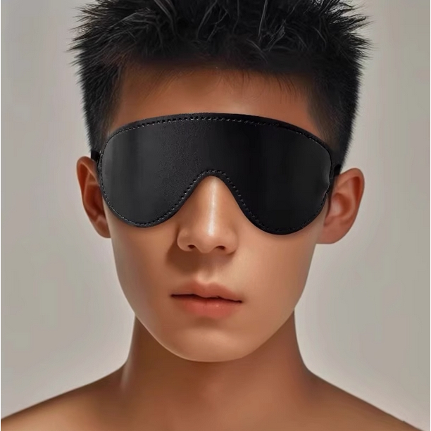ผ้าปิดตา เกม Secret Room Blindfold Props ชาย Abstinence Series หน้ากากหนังสีดํา Hood Shading Mask Blindfold Sleeping สติกเกอร์ Eye Sportsman Eye Mask
