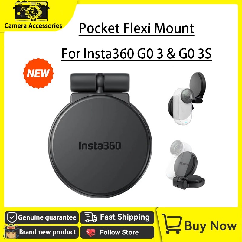 Original ใหม่ Insta360 GO 3S กระเป๋า Flexi Mount ฐานแม่เหล็ก Sticky 360 หมุน Ball สําหรับ Insta 360 GO 3 & GO 3S กล้องอุปกรณ์เสริม