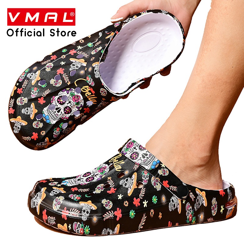 Vmal 36-45 รองเท้าแตะเย็นสําหรับบุรุษและสตรีสไตล์คู่พร้อมพื้นหนากันลื่นแฟชั่นฤดูร้อนเทรนด์ลําลองอเนก