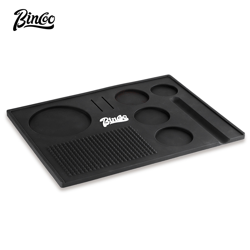 Bincoo Coffee Powder Mat Bar Mat Storage Pad Bucket Set อุปกรณ์กาแฟ 51/58mm