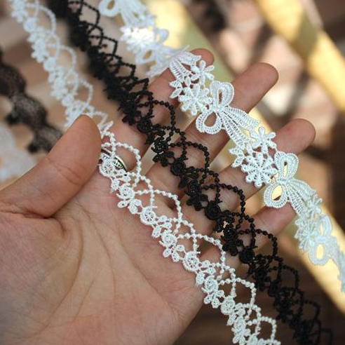 1.5 ซม.* 1 เมตรเย็บปักถักร้อย Solility ลูกไม้ Trim DIY Handmade หัตถกรรม Dressmaking ตกแต่งผ้าม่านเย็บ