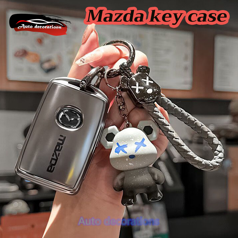 ใช้ได้กับ Mazda 3 Angkesaila ฝาครอบกุญแจรุ่นต่อไป 2/3 CX5 กระเป๋ารถ CX30 เปลือก CX50 ฝาครอบกุญแจพวงกุญแจ