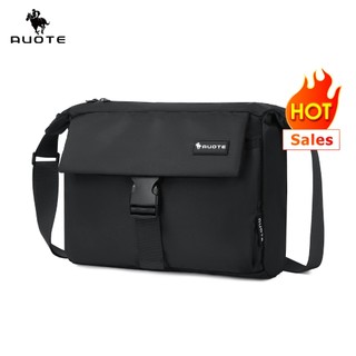 AUOTE กระเป๋าผู้ชายกระเป๋าสะพายแฟชั่น Cross Body Bag Leisure Messenger Bag ความจุขนาดใหญ่กันน้ํา