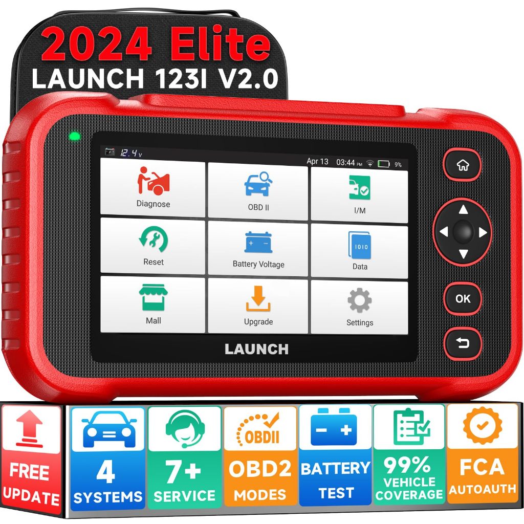 LAUNCH CRP123I V2.0 Obd2 Scanner เครื่องสแกนรถยนต์ เครื่องมือวินิจฉัยรถยนต์ 4 Systems Diagnostic Scanner with 7 Resets Tool