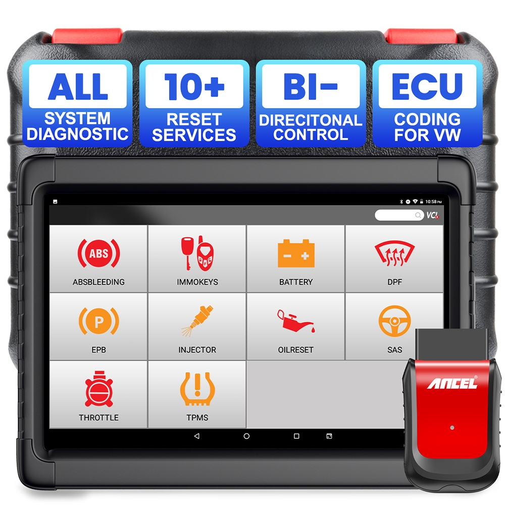 ANCEL X6 OBD2 เครื่องสแกนเนอร์อ่านโค้ดรถยนต์ ABS EPB DPF Reset OBD 2