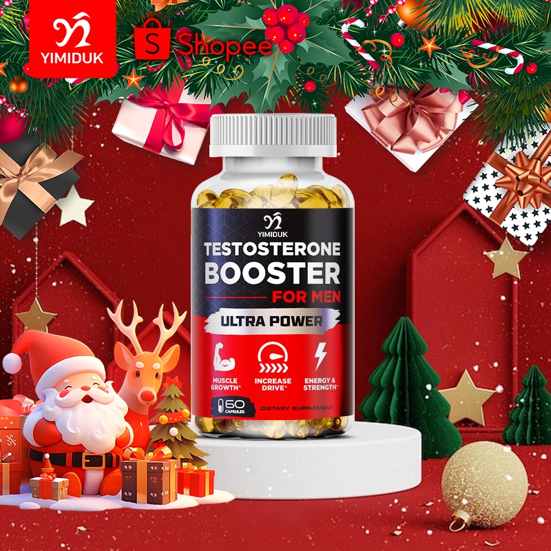 Yimiduk Mens Testosterone Booster - Stamina, Endurance, & Strength Booster - 120 แคปซูล