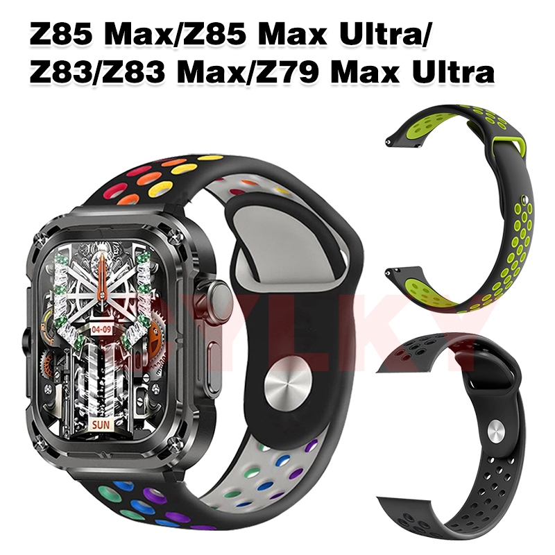 สําหรับ Z85 Max/Z85 Max Ultra/Z83/Z83 Max/Z79 Max Ultra Strap ซิลิโคนสีสันสดใสแนวโน้มแฟชั่น Breathable Band