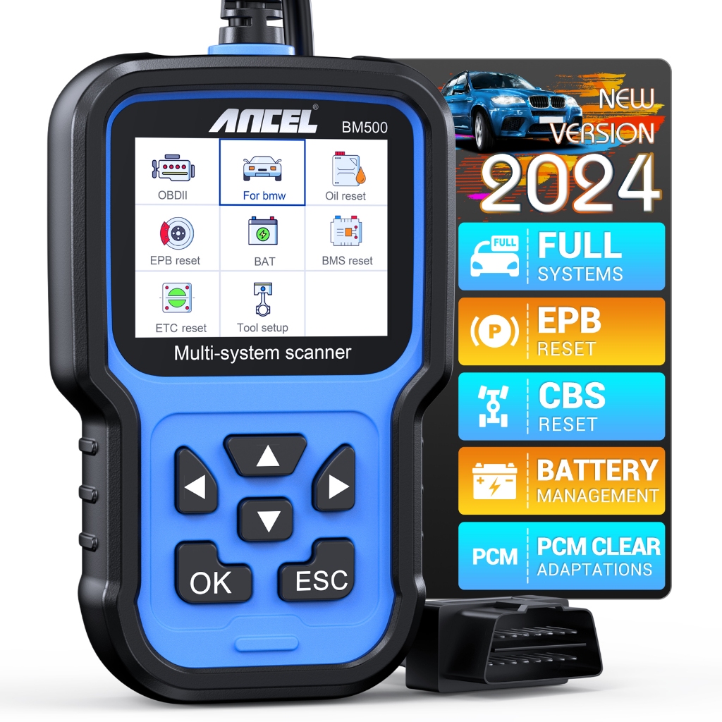 ANCEL BM500 Professional Full System Obd2 Scanner For Bmw/Mini/Rolls Royce Obd 2 Car Diagnostic Tool Odb2 Scanner