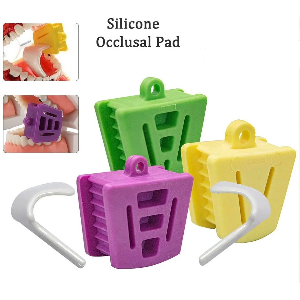 3 ขนาดทันตกรรม Occlusal Pad ยางกัดเปิดบล็อกปาก Prop ขนาดใหญ่ขนาดกลางขนาดเล็กอุปกรณ์เครื่องมือทันตกรรม