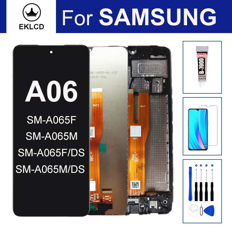 SAMSUNG 6.7 "หน้าจอสําหรับSamsung Galaxy A06 4G A065 SM-A065F A065MจอแสดงผลLCD Touch Panel Assemblyพ