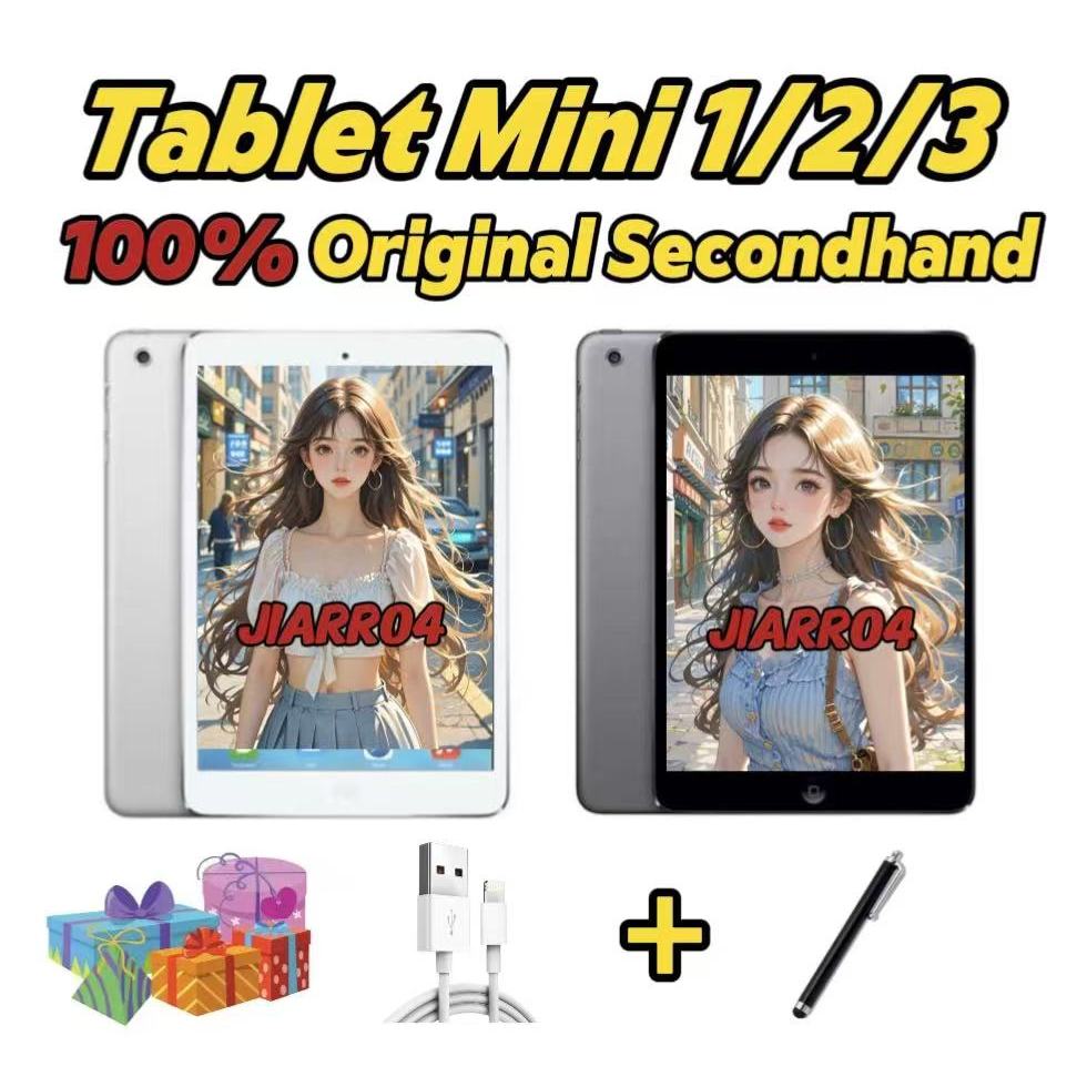 แท็บเล็ตพีซีมือสอง MINI1/2/3 ของแท้ 7.9 นิ้วเท่านั้นรองรับ WiFi 90 ใหม่