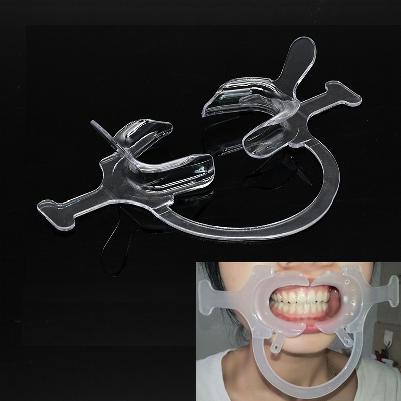 Dental Lip Retractor Opener Transparent Boccal Intraoral Cheek พร้อมที่จับเครื่องมือทันตกรรม