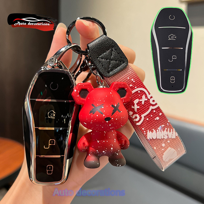 Byd shark/atto2/seal U/dolphin/atto3/seal/sealion 6/M6/sealion 7 BYD เคสกุญแจรถ NFC พวงกุญแจ