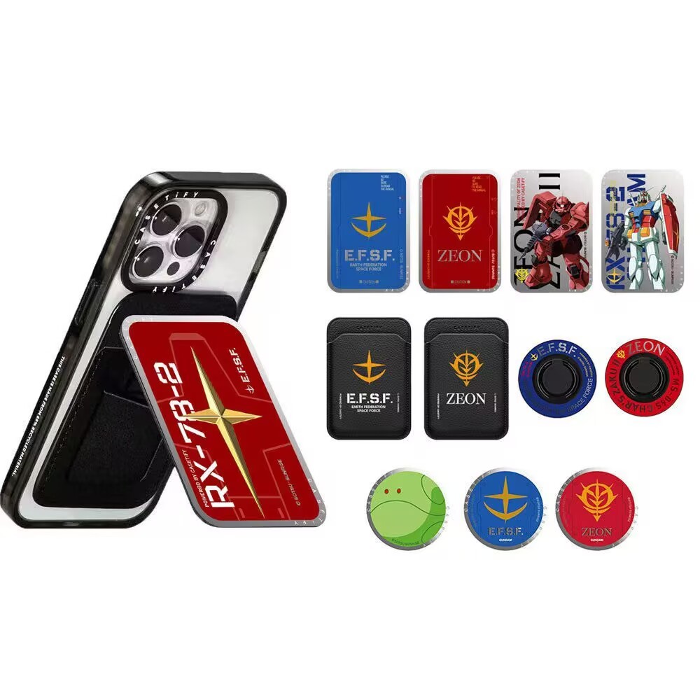 CASE TiFY Card Holder Bracket Mobile Suit GUNDAM Magnetic Bracket Ring Holder Strong Magnetic