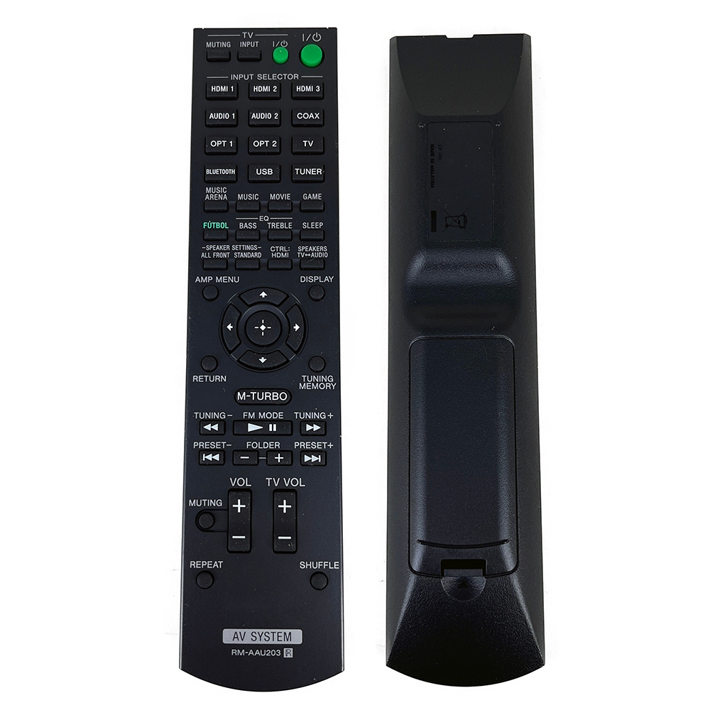 รีโมทคอนโทรลเหมาะสําหรับ Sony AV Receiver RM-AAU203 HT-M77 HT-M55 HT-M22 STR-KM22 STR-KM55 STR-KM77