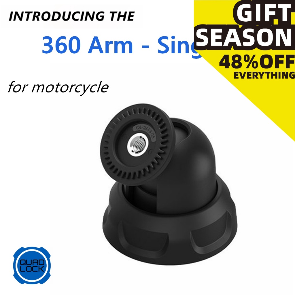 Quad Lock 360 Arm - อุปกรณ์มอเตอร์ไซค์ Single Pivot