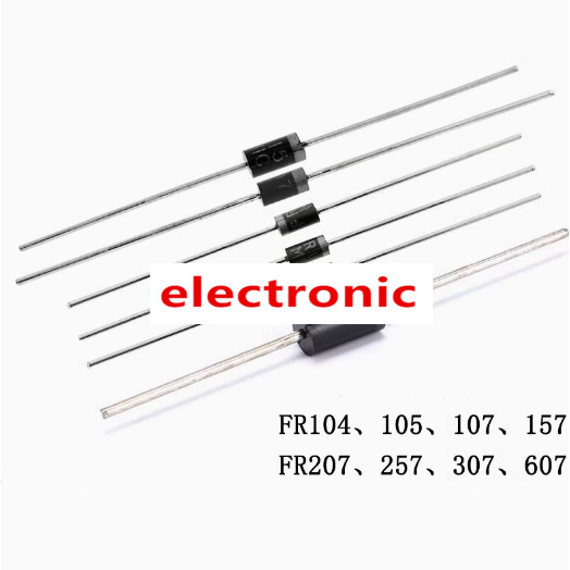 ((10 ชิ้น) Quick Recovery Rectifier ไดโอด FR104 FR105 FR107 FR157 FR207 FR257 FR307 FR607 ชิ้นส่วนอิ