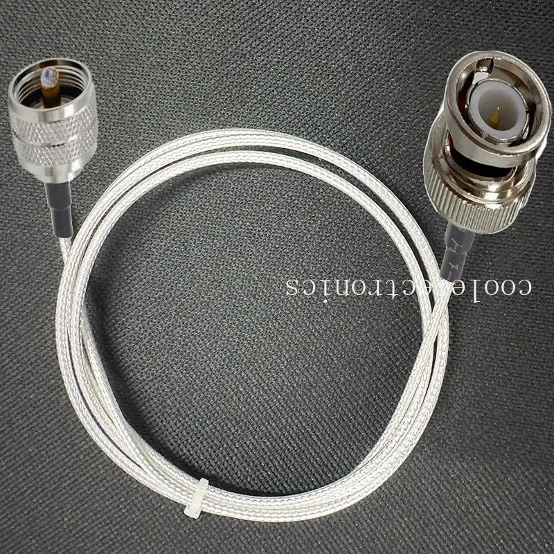 1 PC สีขาว RG316 BNC ชาย UHF PL259 ชาย Coax Low Loss Jumper RF สาย 15/20/30/50 ซม. 1/2/3/5/10/15 M