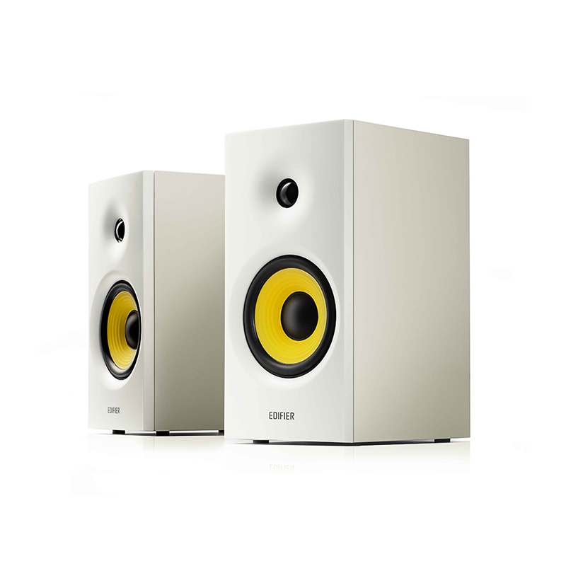 Edifier R1080BT ลำโพงบลูทูธแบบตั้งโต๊ะ, ระบบลำโพง 2.0, กำลังขับออกทั้งหมด 24W RMS, อินพุต Line In และ AUX