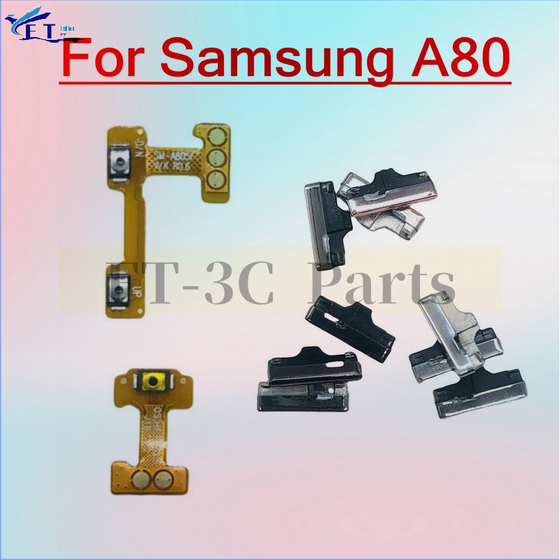 อะไหล่ทดแทนปุ่มปรับระดับเสียงขึ้นและลง สําหรับ Samsung Galaxy A80 A805