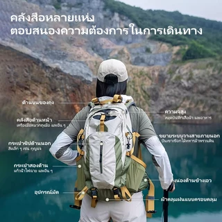 SPORT 40Lกระเป๋าเป้สะพายหลังเดินป่าแฟชั่นกลางแจ้ง