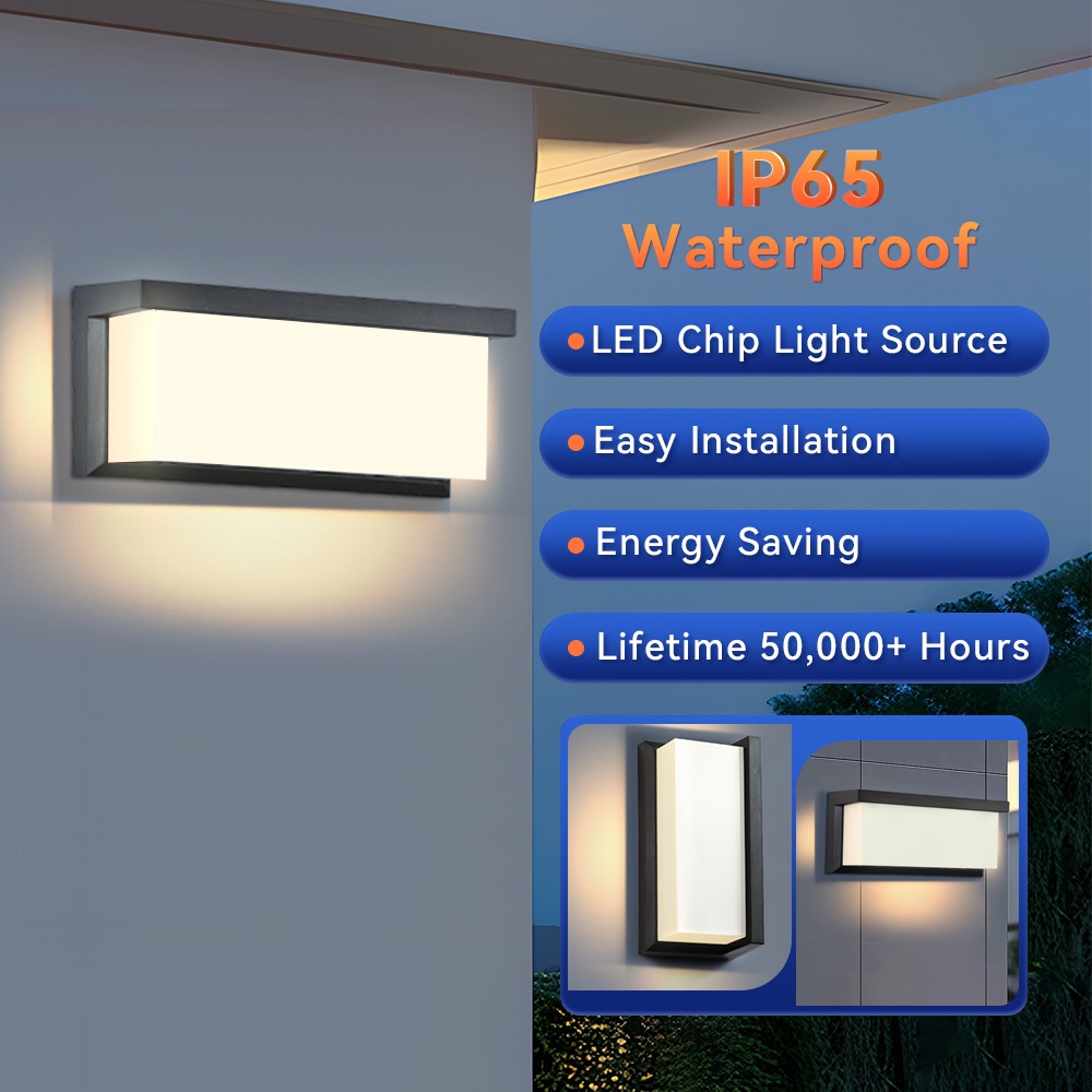 ไฟติดผนัง LED โคมไฟติดผนังกลางแจ้ง 25W ไฟภายนอก ไฟติดรั้วบ้าน โคมไฟภายนอก ไฟติดผนัง Wall Light Outdoor