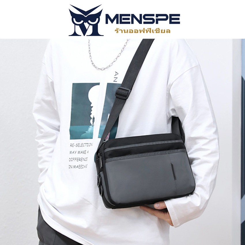Menspe แฟชั่นกระเป๋าสะพายไหล่เดี่ยวหลายกระเป๋าผู้ชายกระเป๋า Messenger กระเป๋าถือลําลองกระเป๋าเอกสารธุรกิจ
