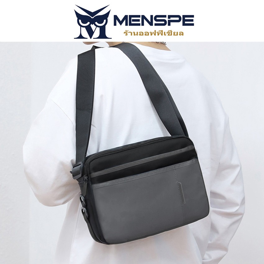 Menspe แฟชั่นกระเป๋าสะพายไหล่เดี่ยวหลายกระเป๋าผู้ชายกระเป๋า Messenger กระเป๋าถือลําลองกระเป๋าเอกสารธุรกิจ