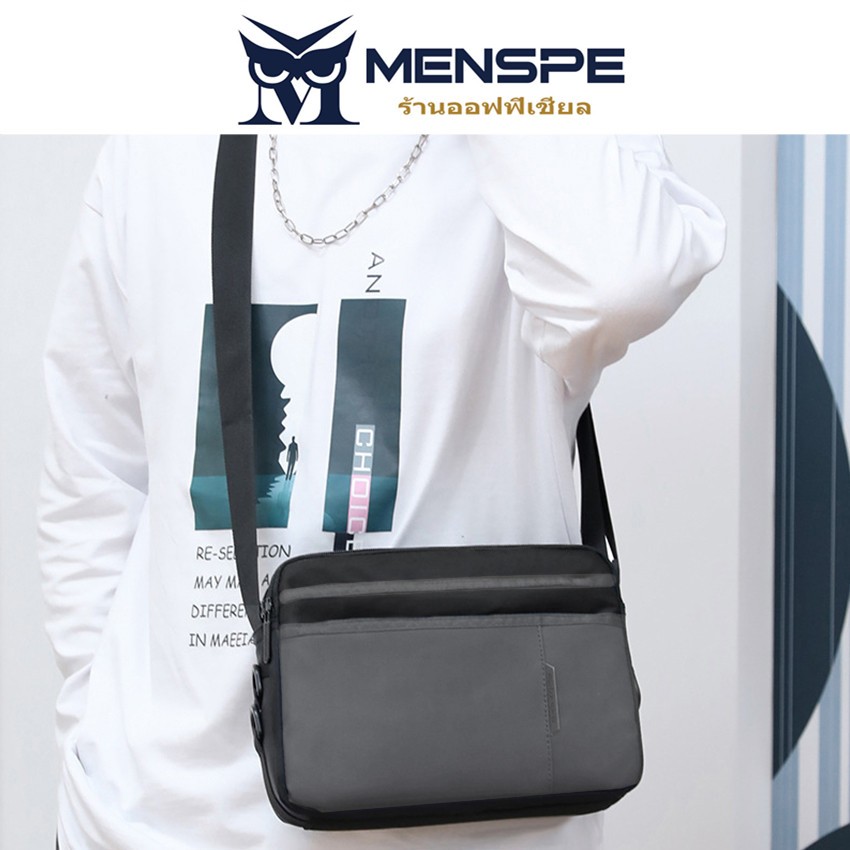 Menspe แฟชั่นกระเป๋าสะพายไหล่เดี่ยวหลายกระเป๋าผู้ชายกระเป๋า Messenger กระเป๋าถือลําลองกระเป๋าเอกสารธุรกิจ