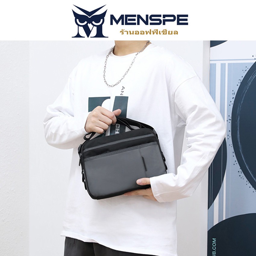Menspe แฟชั่นกระเป๋าสะพายไหล่เดี่ยวหลายกระเป๋าผู้ชายกระเป๋า Messenger กระเป๋าถือลําลองกระเป๋าเอกสารธุรกิจ