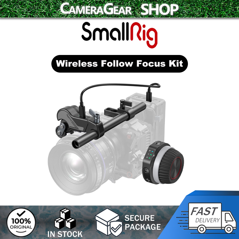 SmallRig Wireless Follow Focus Kit with Handwheel Controller & Receiver Motor for Cinema and Zoom Le